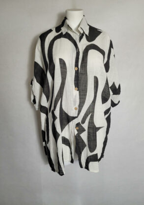  chemise longue oversize femme ronde en coton leger pour l'été