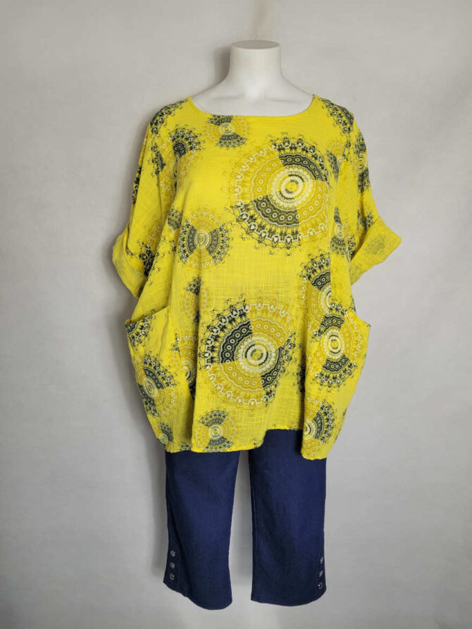 Pantacourt grande taille senior, taille 38 à 54,