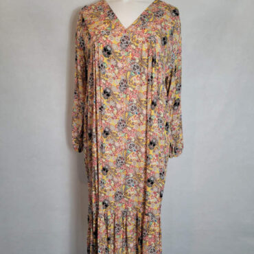 robe imprimée longue | Robe longue été grande taille manche longues