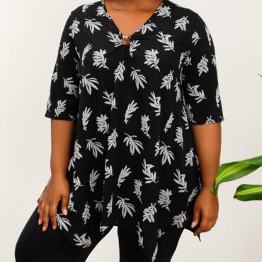 tunique longue femme fluide imprimé floral