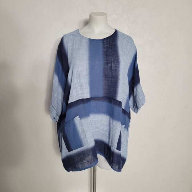 Tunique voile de coton femme ample femme ronde