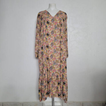 robe imprimée longue | Robe longue été grande taille manche longues