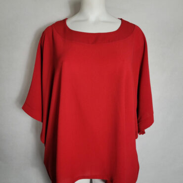 Haut grande taille femme chic ronde col rond