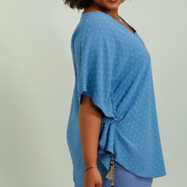 Chemisier bohème femme​ grande taille chic Longueur: 86 cm