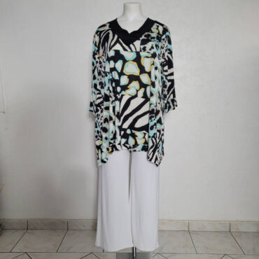 Ensemble pantalon tunique fluide pour mariage grande taille chic