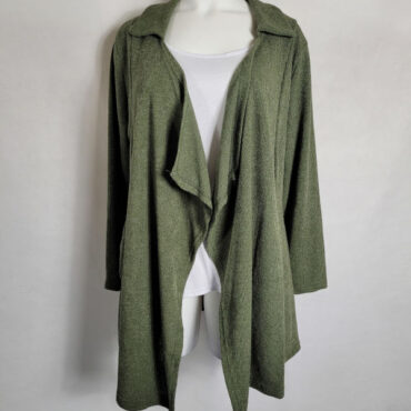 Gilet long en laine pour femme ronde
