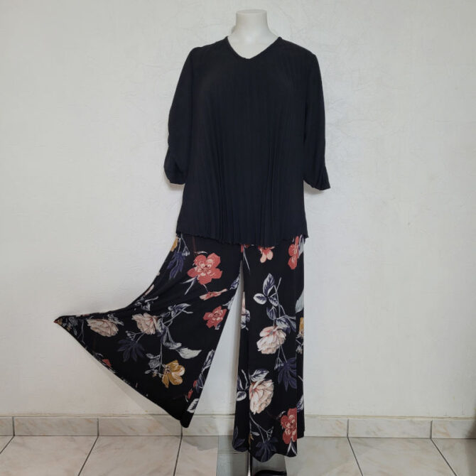 look Jupe culotte longue​ fleurie