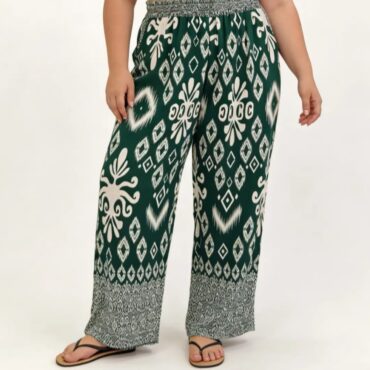 pantalon ample taille haute femme ronde ceinture elastique