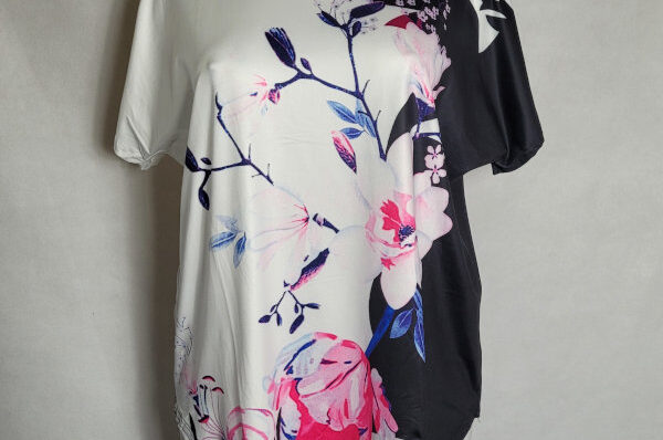 Vetement femme grande taille ronde T shirt manche courte femme