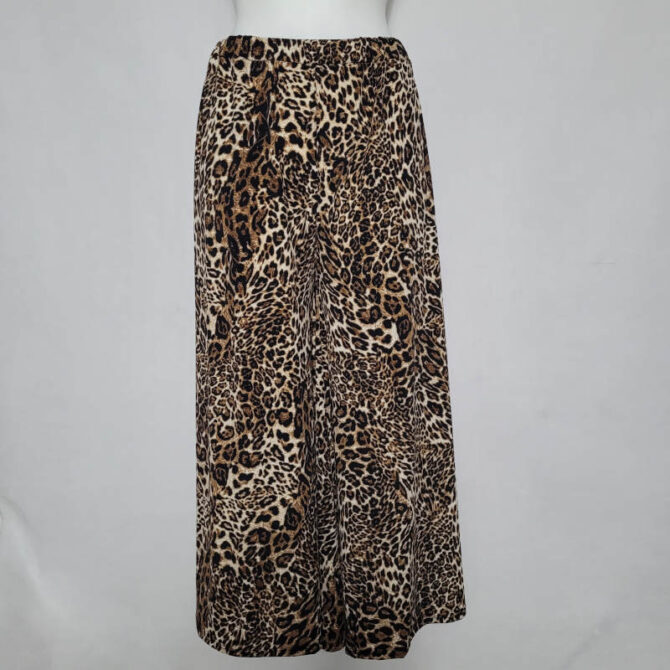 pantalon large taille haute femme​ leopard