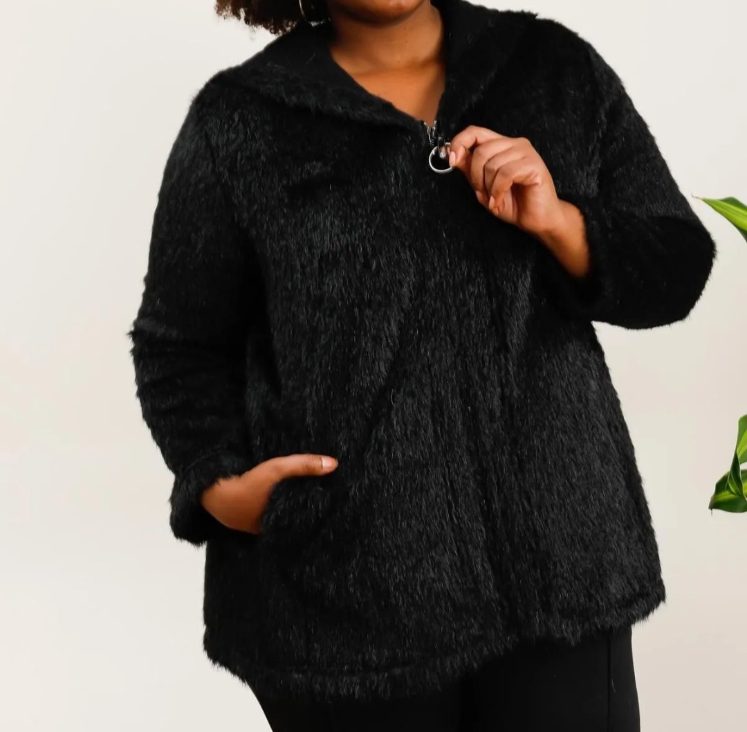 veste tailleur long femme veste en fausse fourrure