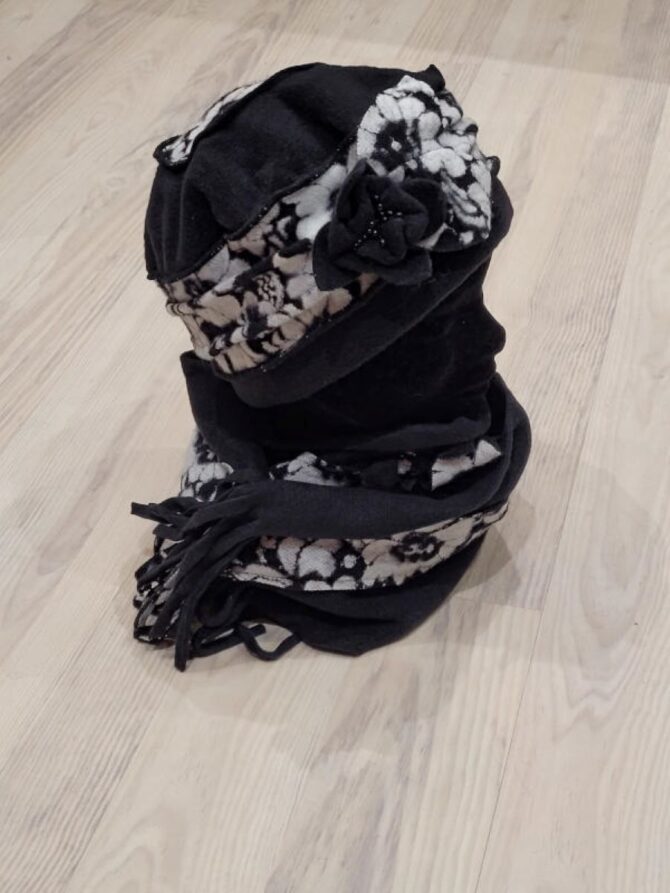 Ensemble bonnet echarpe femme