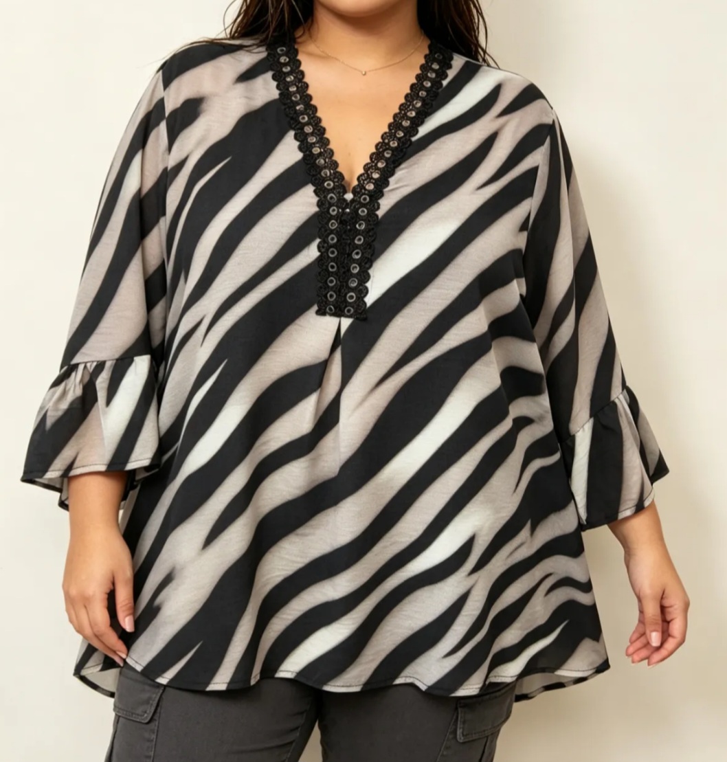 Tunique originale pour femme grande taille