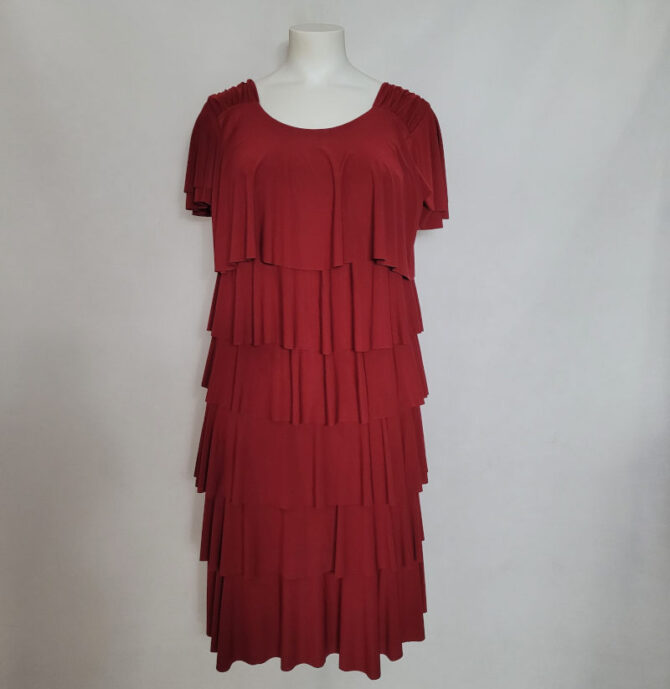 robe amincissante pour mariage grande taille robes courtes droites fluide  rouge avec manche courte
