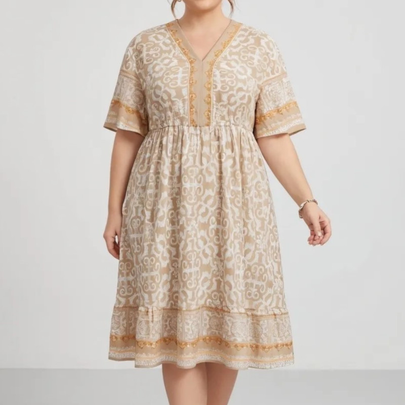 robe amincissante pour mariage femme grande taille bohème chic