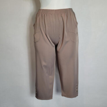 pantacourt fluide femme taille elastique fluide sans boutons