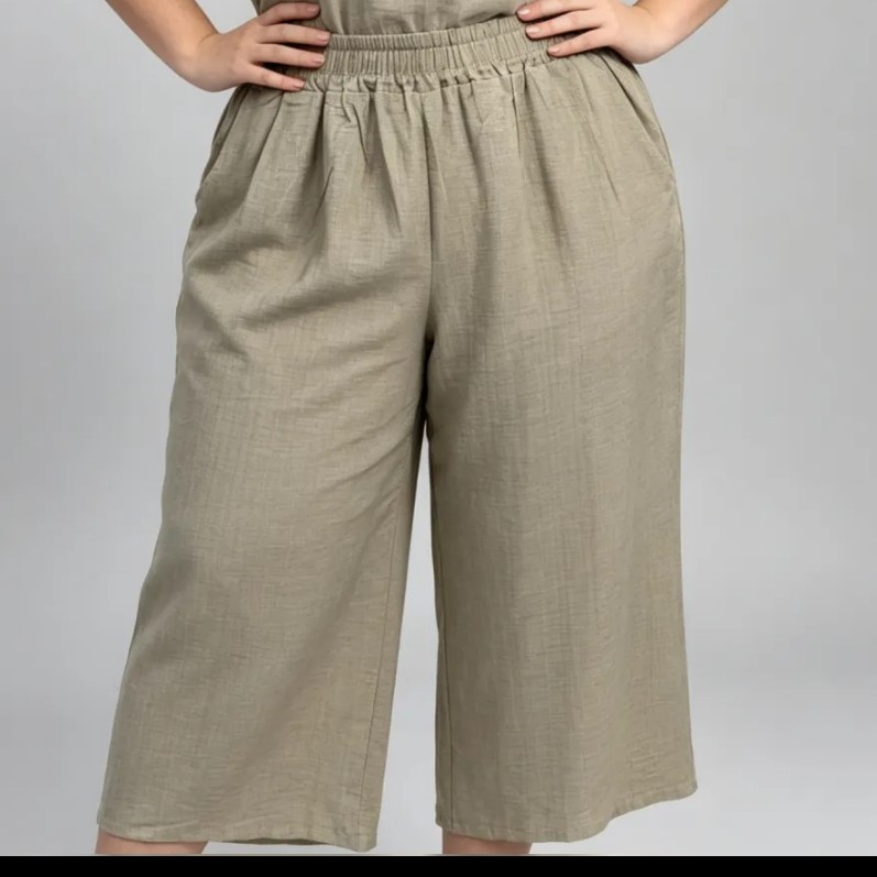 corsaire femme chic pour ronde taille élastique