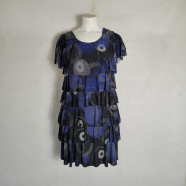 robe froufrou volants manches courte f