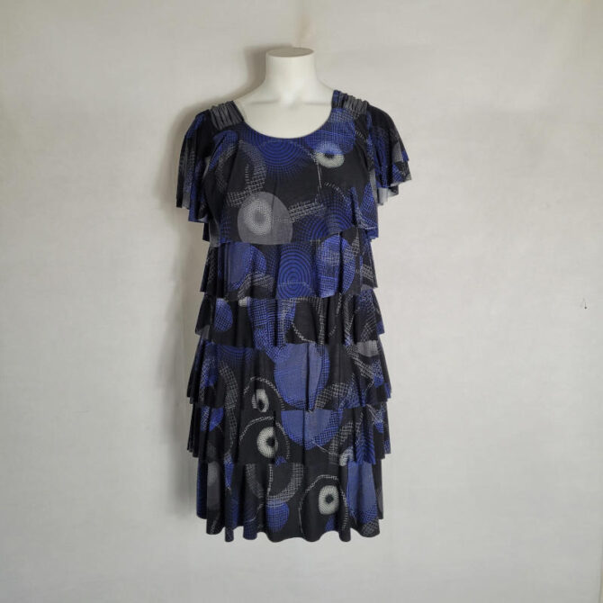 robe froufrou volants manches courte f