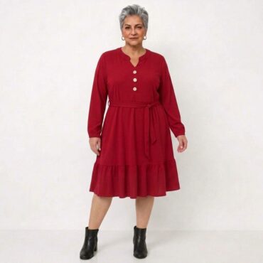 robe volants femme grande taille à pois azur Tenue invitée de mariage