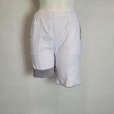 short grande taille femme blanc avec taille élastique