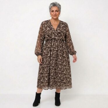 Femme grande taille | Robe chemisier fluide longue : le confort adapté à votre allure