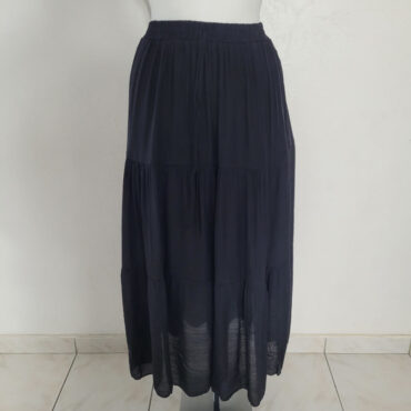 jupe noir longue femme pour forte