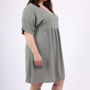 robe chemisier fluide​ grande taille femme ronde manches courte 44 à 58