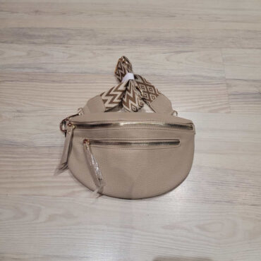 sacoche banane bandouliere​ beige