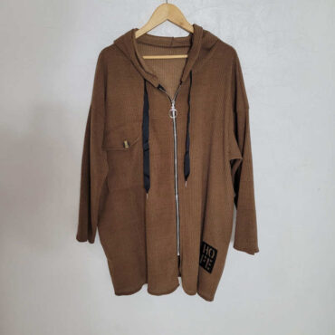 veste gilet en velours camel femme vêtements amples grandes tailles originaux