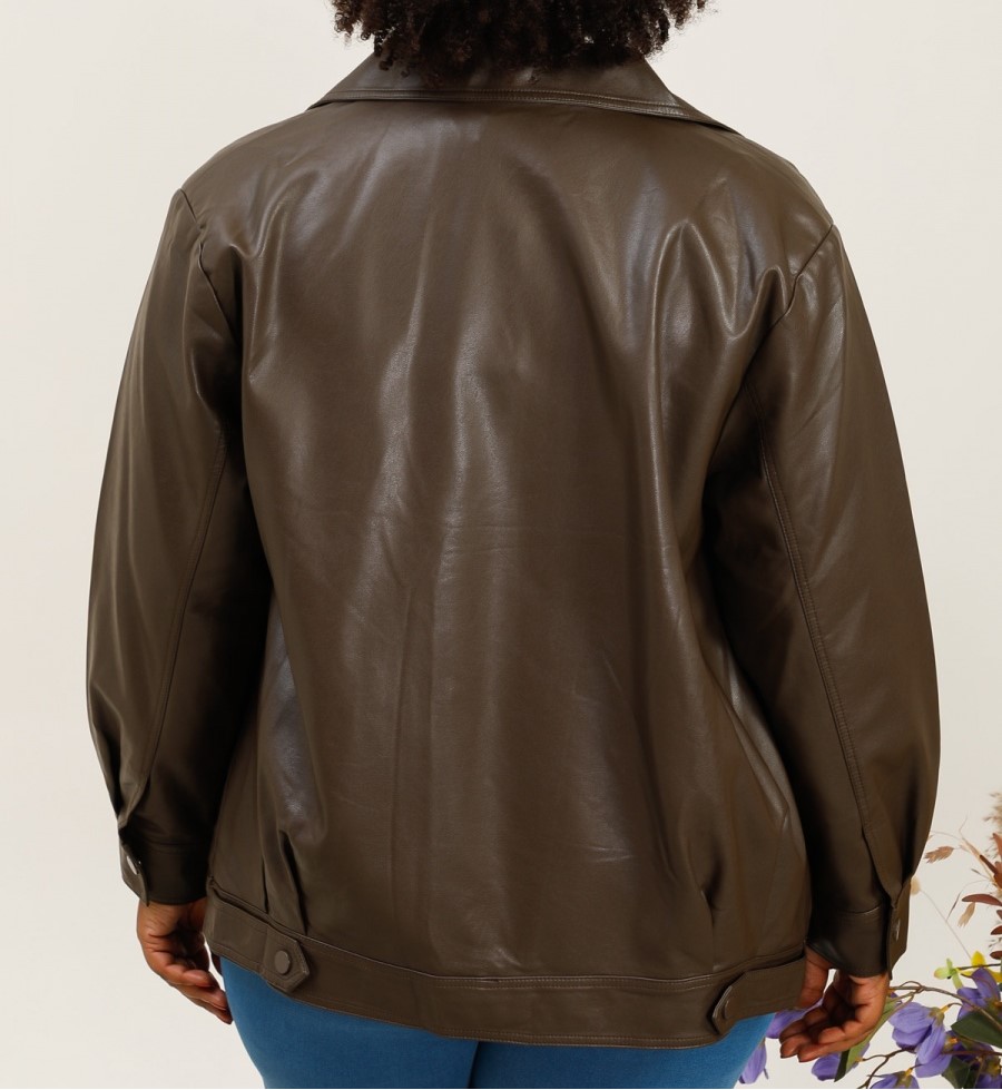 Choco | Veste Simili Cuir Femme Grande Taille – Image 2