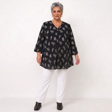 ensemble pantalon chic pour femme leger pour été | Vetement femme agee pour le quotidien pantalon femme ceinture élastique Ensemble pantalon tunique mariage grande taille femme porté par senior de plus de 60 ans