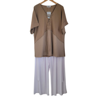 Ensemble boheme chic femme ronde senior