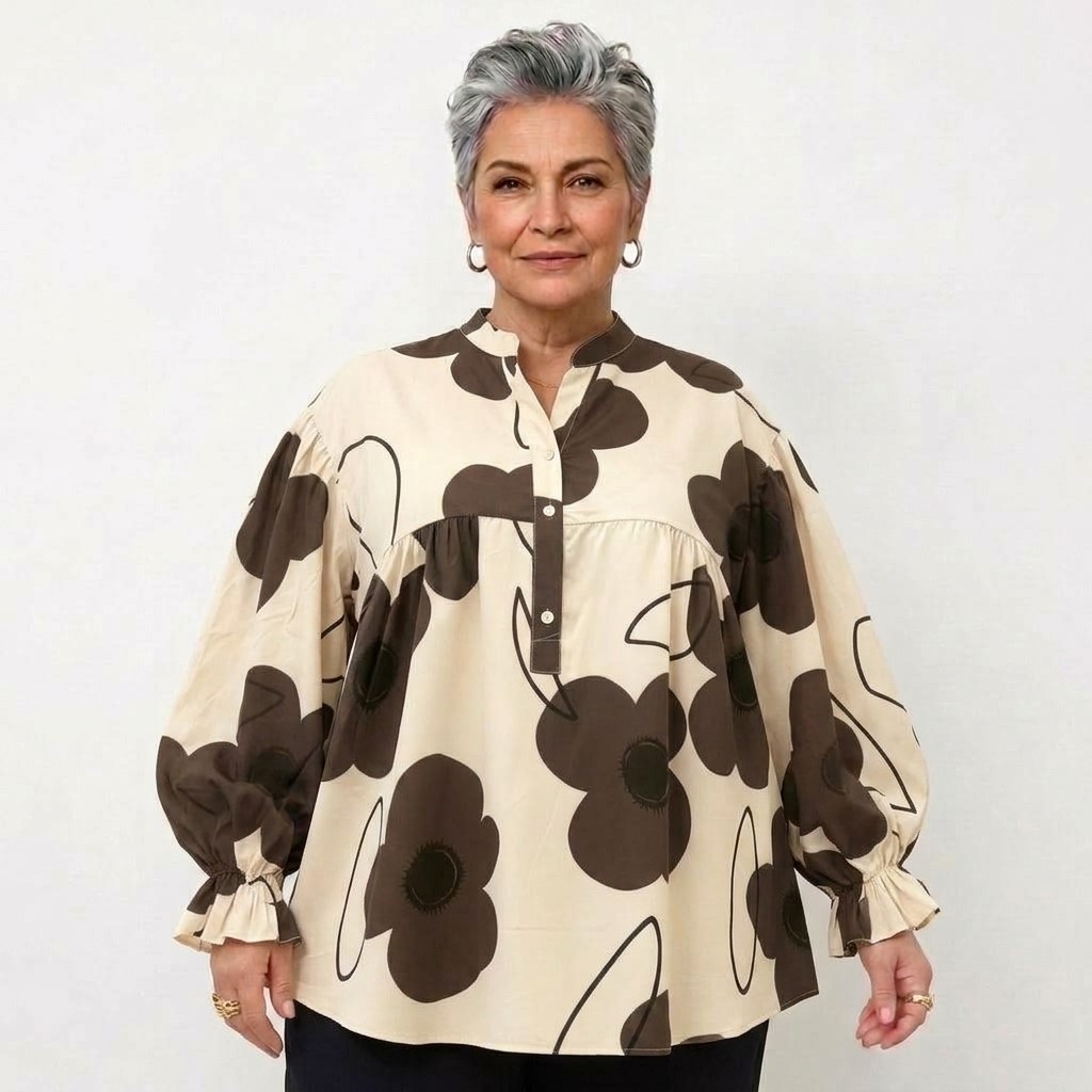 Chemise à fleurs femme